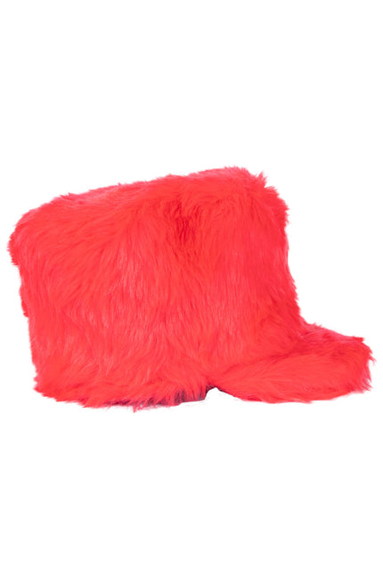 E-Carnavalskleding.nl Pluche fanfare hoed harmonie rood 15 cm
