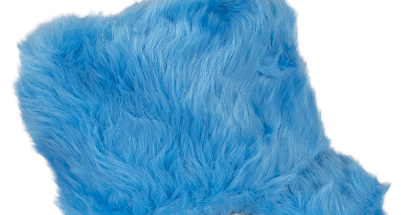 E-Carnavalskleding.nl Pluche fanfare hoed harmonie turquoise 15 cm