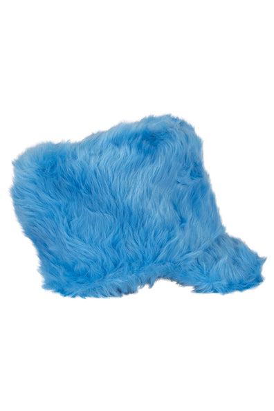 E-Carnavalskleding.nl Pluche fanfare hoed harmonie turquoise 15 cm