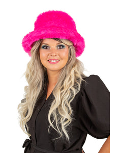E-Carnavalskleding.nl Pluche vissershoed roze