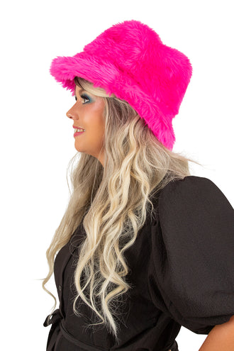 E-Carnavalskleding.nl Pluche vissershoed roze