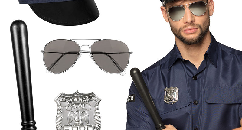 E-Carnavalskleding.nl Politie accessoires verkleed set