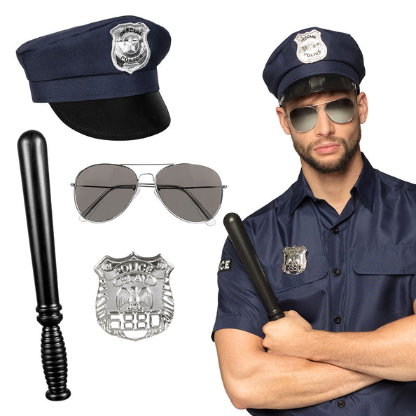 E-Carnavalskleding.nl Politie accessoires verkleed set