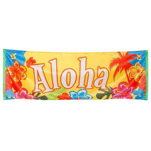 E-Carnavalskleding.nl Polyester banner 'Aloha'