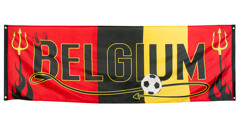 E-Carnavalskleding.nl Polyester banner 'Belgium'