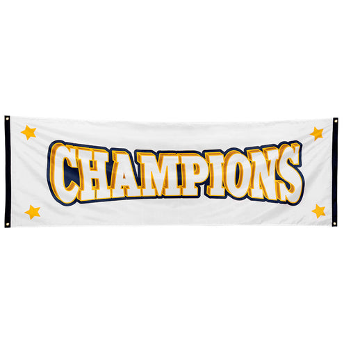 E-Carnavalskleding.nl Polyester banner 'Champions'