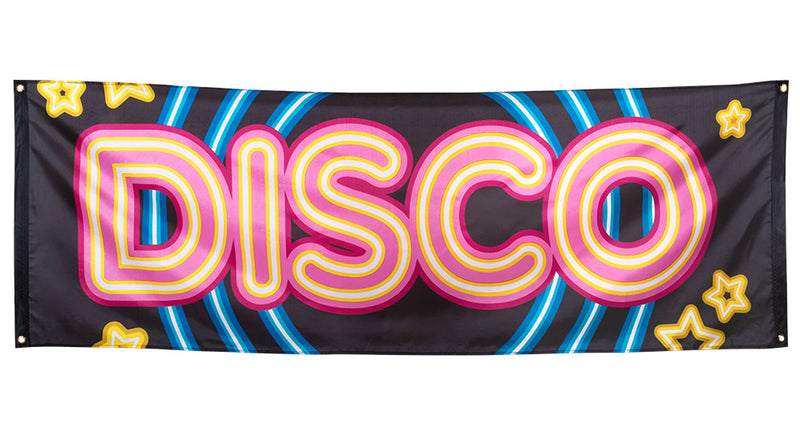 E-Carnavalskleding.nl Polyester banner 'Disco'