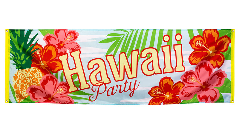 E-Carnavalskleding.nl Polyester banner 'Hawaii party'
