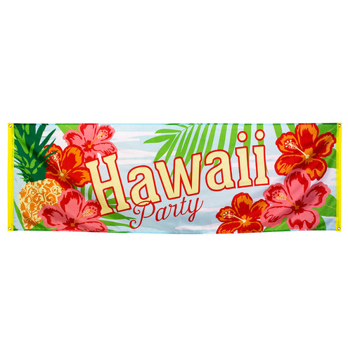 E-Carnavalskleding.nl Polyester banner 'Hawaii party'