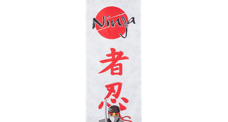 E-Carnavalskleding.nl Polyester banner 'Ninja'