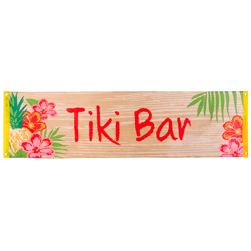 E-Carnavalskleding.nl Polyester banner 'Tiki bar'