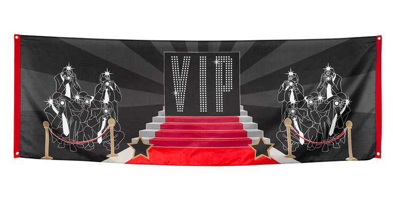 E-Carnavalskleding.nl Polyester banner 'VIP'