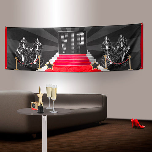 E-Carnavalskleding.nl Polyester banner 'VIP'