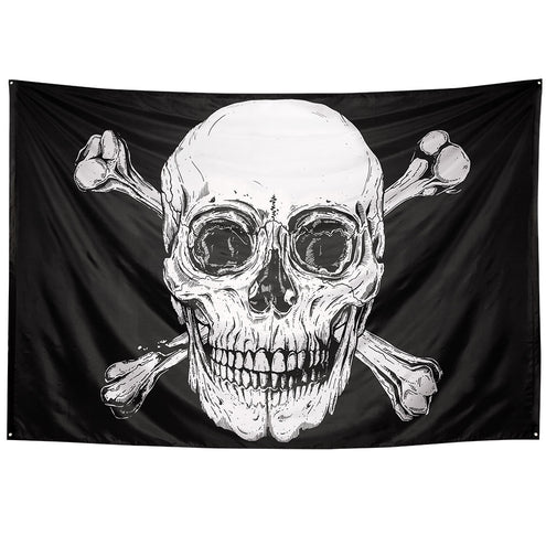 E-Carnavalskleding.nl Polyester reuzenvlag Piraten