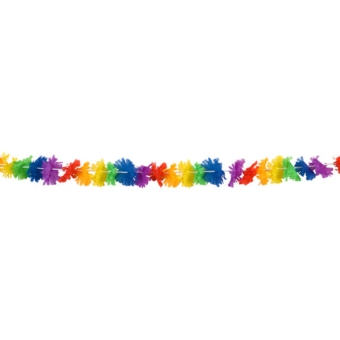 E-Carnavalskleding.nl Polyester slinger Rainbow flowers