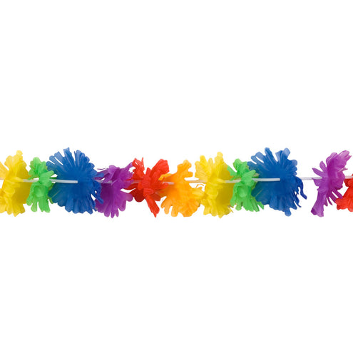 E-Carnavalskleding.nl Polyester slinger Rainbow flowers