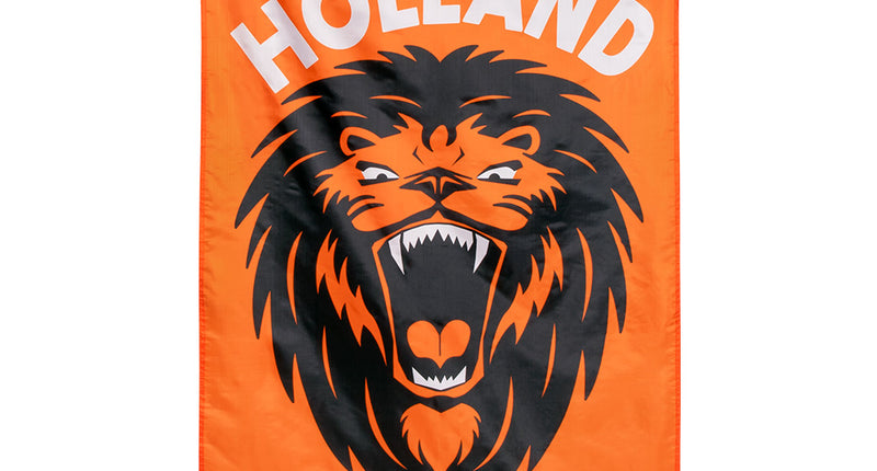 E-Carnavalskleding.nl Polyester vlag Brullende leeuw 'Holland'
