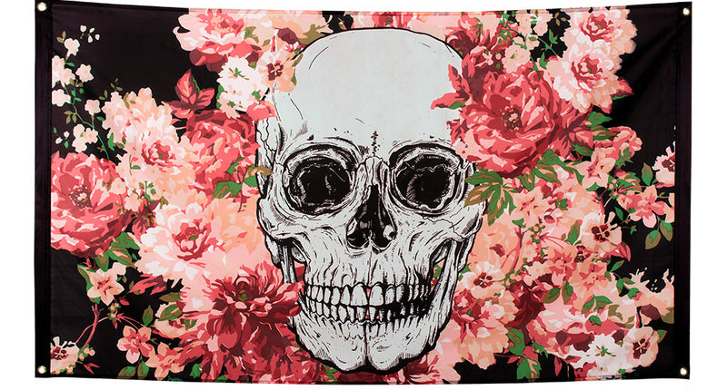 E-Carnavalskleding.nl Polyester vlag Day of the Dead