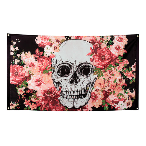E-Carnavalskleding.nl Polyester vlag Day of the Dead
