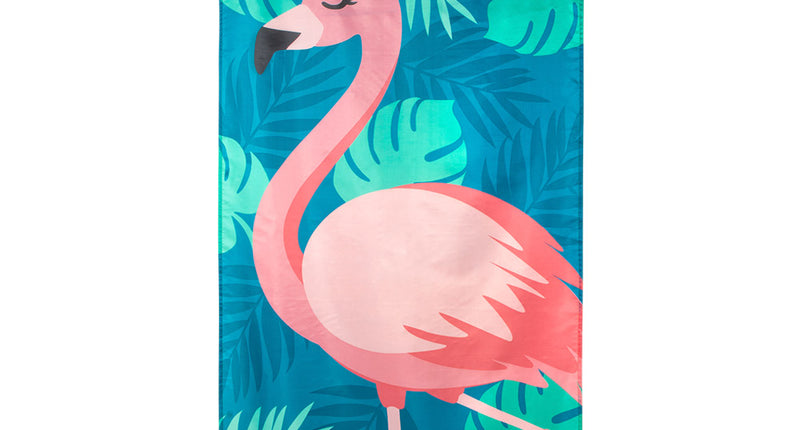 E-Carnavalskleding.nl Polyester vlag Flamingo