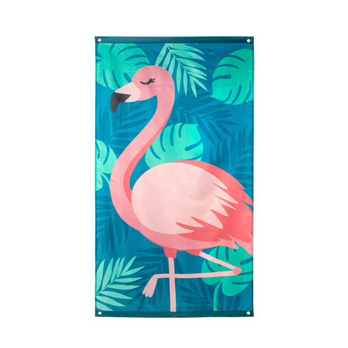 E-Carnavalskleding.nl Polyester vlag Flamingo