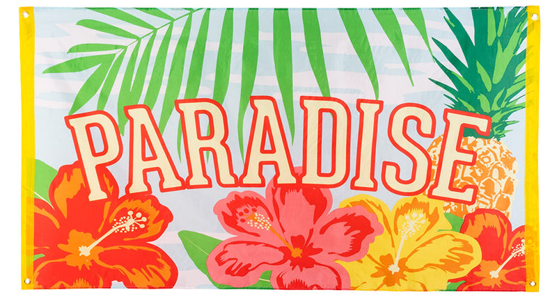 E-Carnavalskleding.nl Polyester vlag 'Paradise'