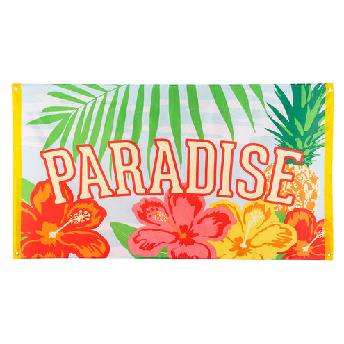 E-Carnavalskleding.nl Polyester vlag 'Paradise'