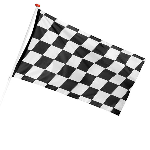 E-Carnavalskleding.nl Polyester vlag Racing