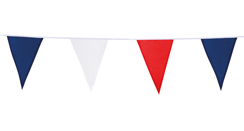 E-Carnavalskleding.nl Polyester vlaggenlijn rood/wit/blauw