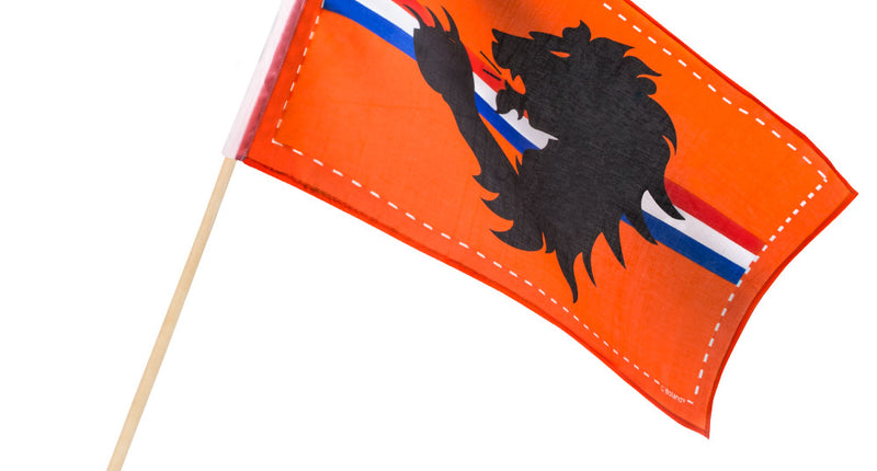 E-Carnavalskleding.nl Polyester zwaaivlag Leeuw