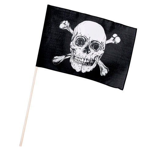 E-Carnavalskleding.nl Polyester zwaaivlag Piraten classic