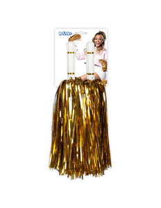 E-Carnavalskleding.nl Pompoms Metallic goud