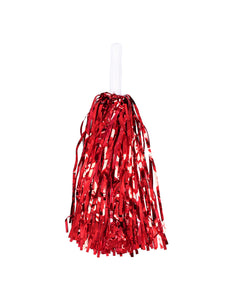 E-Carnavalskleding.nl Pompoms Metallic rood