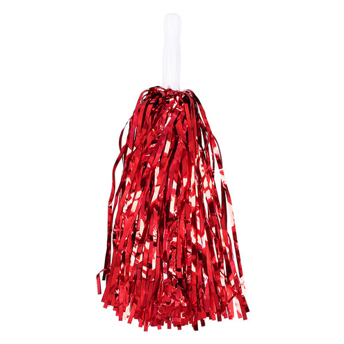 E-Carnavalskleding.nl Pompoms Metallic rood