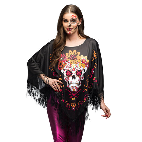 E-Carnavalskleding.nl Poncho Catrina Day of the death