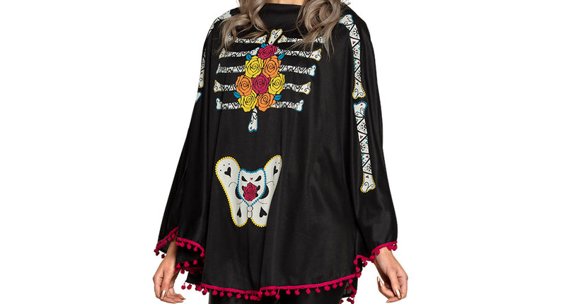 E-Carnavalskleding.nl Poncho Day of the Dead