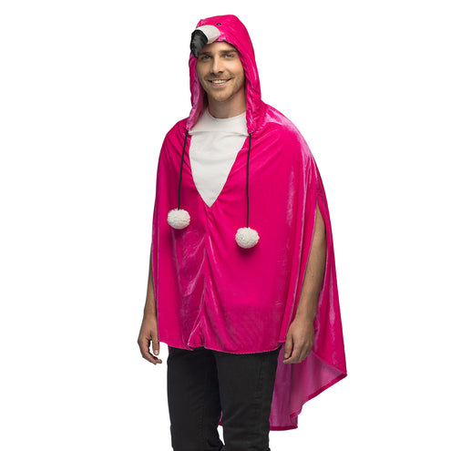 E-Carnavalskleding.nl Poncho Flamingo