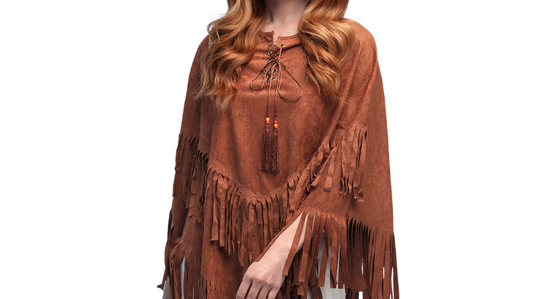 E-Carnavalskleding.nl Poncho Hippie boho