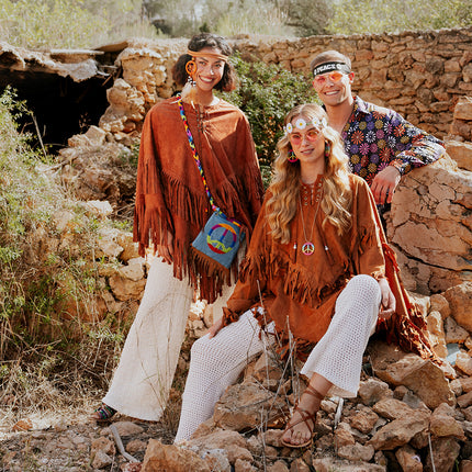 E-Carnavalskleding.nl Poncho Hippie boho
