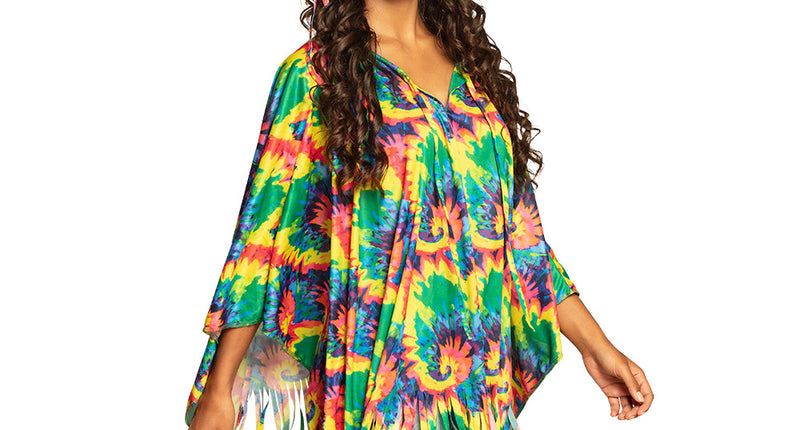 E-Carnavalskleding.nl Poncho hippie psychedelic