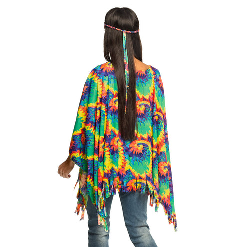 E-Carnavalskleding.nl Poncho hippie psychedelic