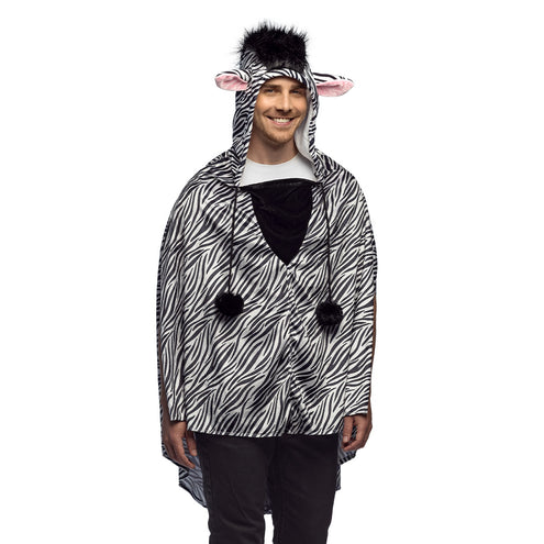 E-Carnavalskleding.nl Poncho Zebra
