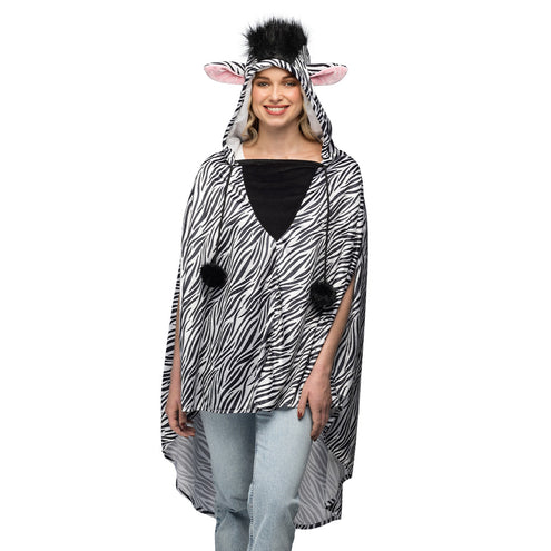 E-Carnavalskleding.nl Poncho Zebra