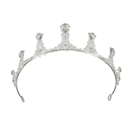 E-Carnavalskleding.nl Prinsessen metalen tiara Royal Caroline