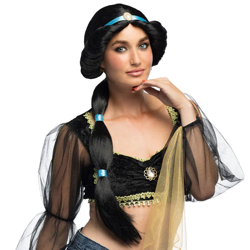 E-Carnavalskleding.nl Pruik Aisha harem danseres India