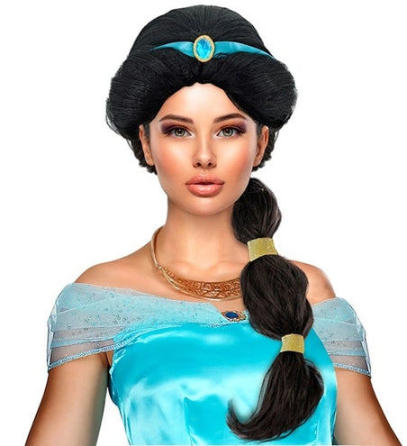 E-Carnavalskleding.nl Pruik arabische prinses Jasmine