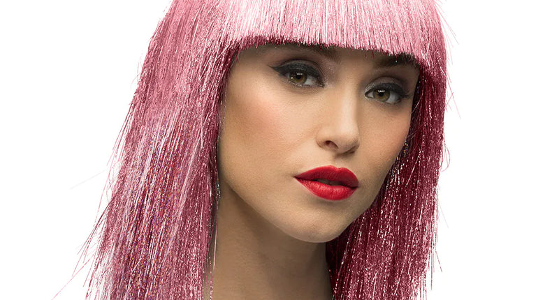 E-Carnavalskleding.nl Pruik Crazy roze