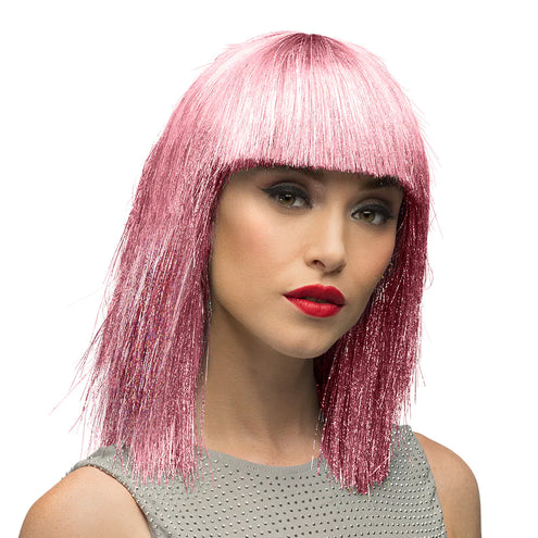 E-Carnavalskleding.nl Pruik Crazy roze