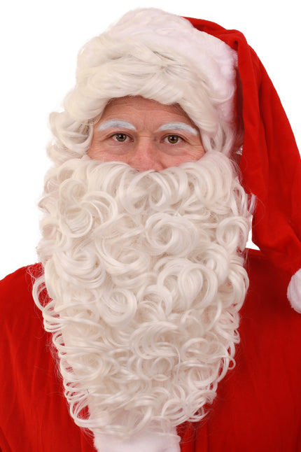 E-Carnavalskleding.nl Pruik en baard kerstman Ho Ho