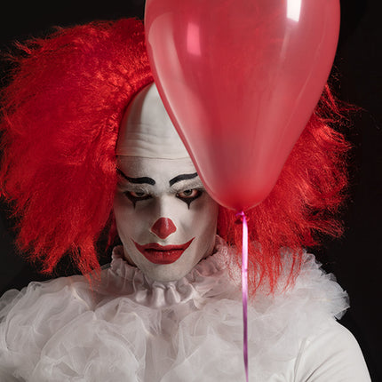 E-Carnavalskleding.nl Pruik Horror clown rode haren